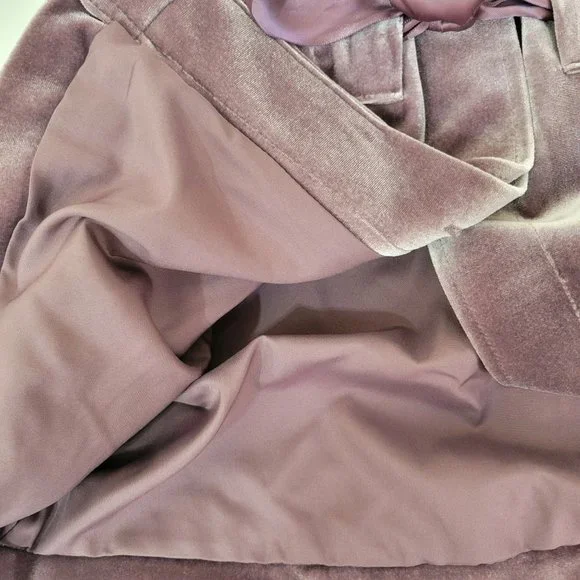 Loft Mauve Velvet  Utility Jacket with Drawstring Waist - Picture 6 of 6